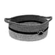 thumbnail image 4 of Cesta Tejida De Cuerda De Algodón, Cesta De Regalo Suave, Vacía Para Armario De Ba?o, Ropa, Color Negro Y Gris., 4 of 5