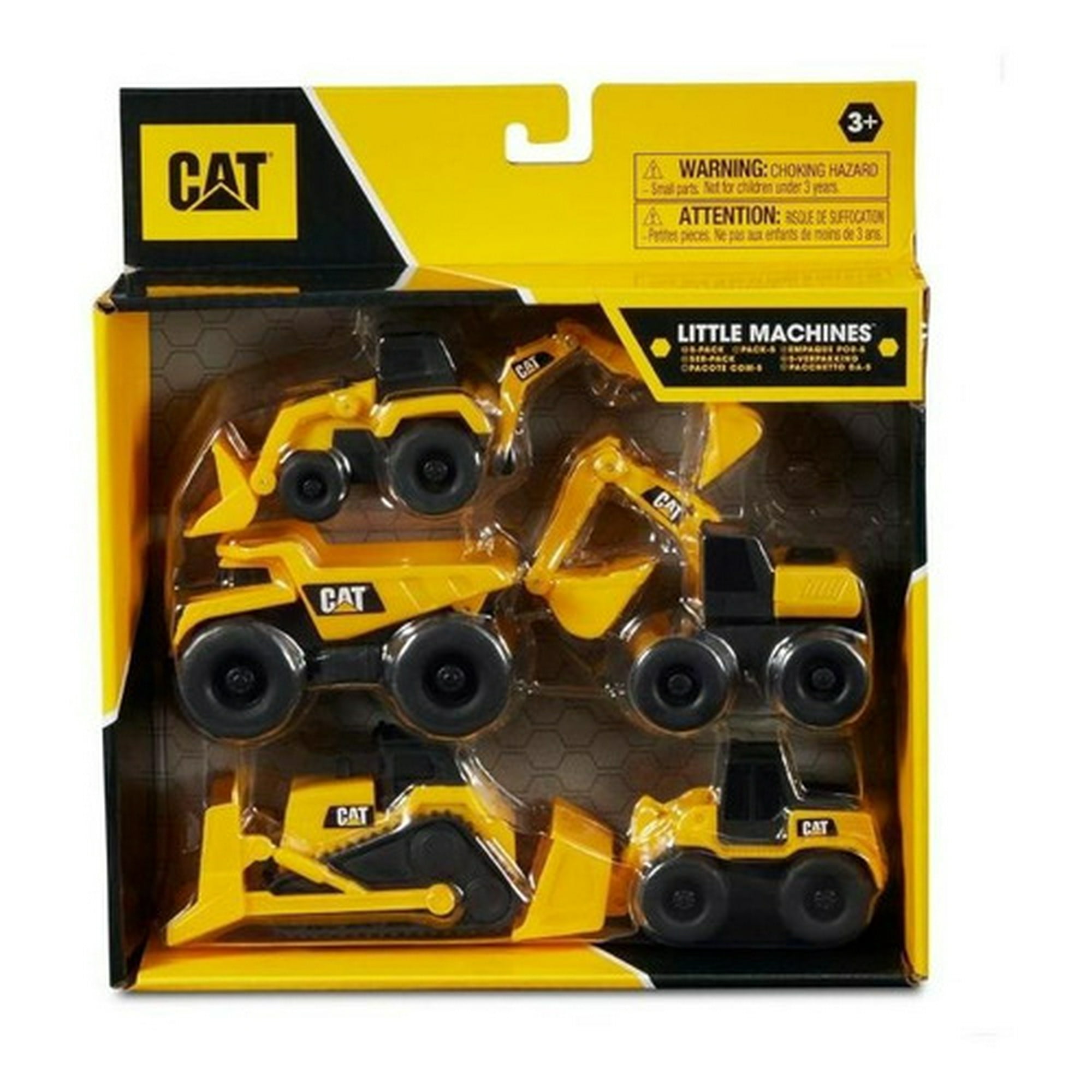 Vehículo De Juguete Pack 5 Mini Camiones CAT