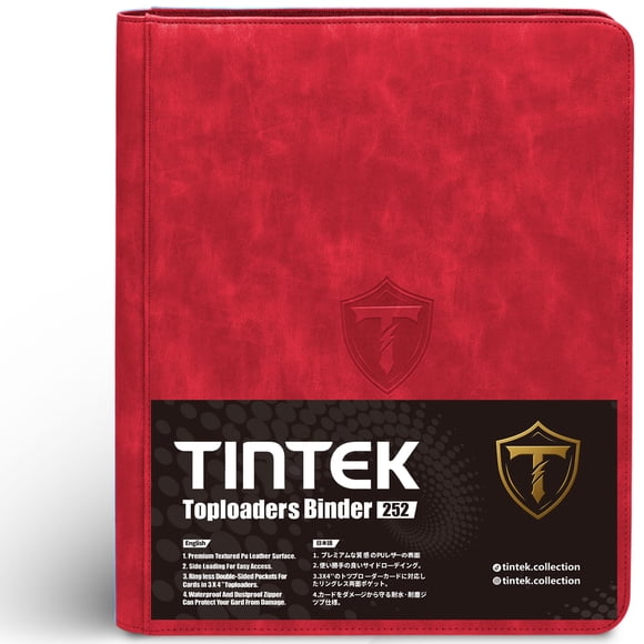 Carpeta de cartas TINTEK de 9 bolsillos, capacidad para 252 tarjetas