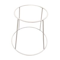 Magideal - Soporte Para Mariscos Elevador Metálico Para Comida Estante Para Platos De Barbacoa Soporte Expositor Rejilla De Dos Niveles Práctico Y Reutilizable Blanco 15Cm A 22Cm