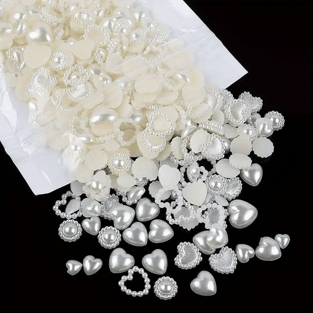 100 pcs Sparkling Acrylic Nail Charms - Butterfly, Bear, Flower, Heart, Crown, Starry AB Rhinestones - Perfect for Nail Art and DIY Manicures