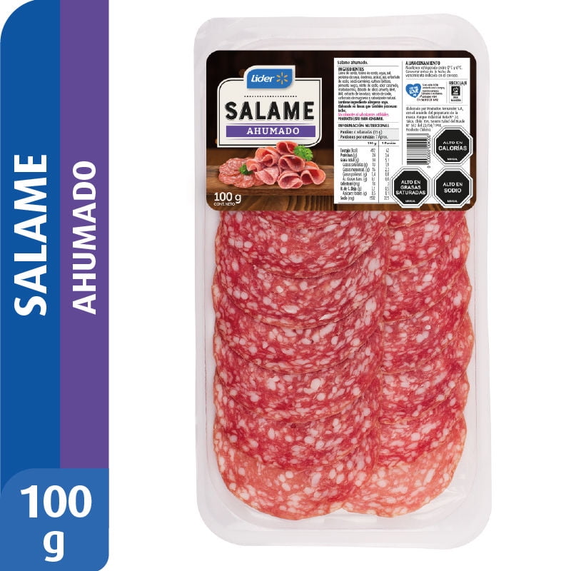 Salame Ahumado 100 g Lider
