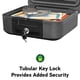 thumbnail image 5 of Caja fuerte SentrySafe CFW20201, 8 L, ignífuga, impermeable, con llave, 5 of 6