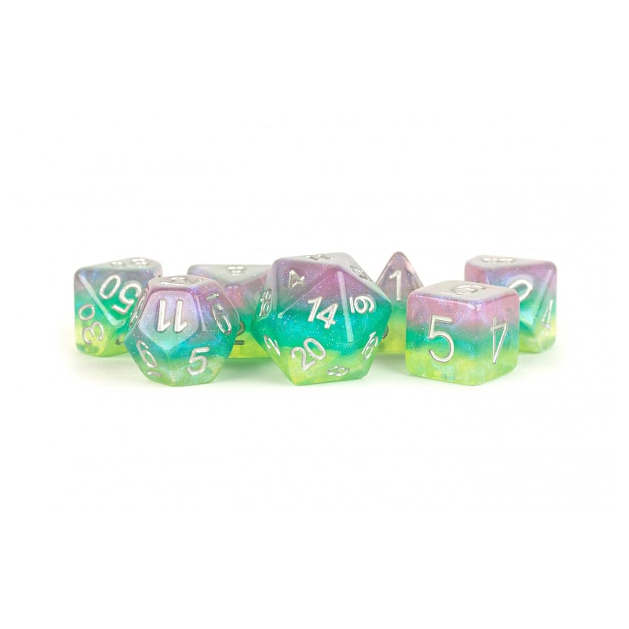 Metallic Dice Games - Juego De Dados Poliédricos Juegos De Dados Metálicos Layered Stardust