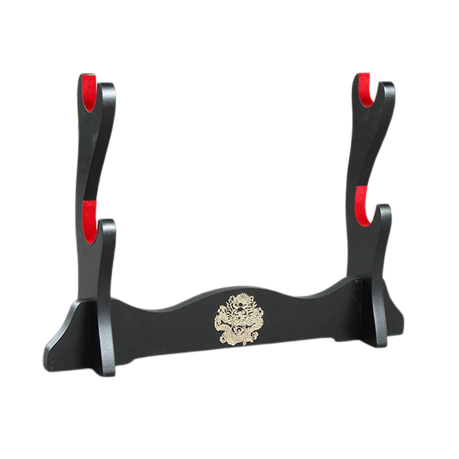 Bothyi - Soporte De Espada Samurái Soporte Horizontal Pantalla Para Flauta Wakizashi Dojo 2 Capas