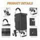 thumbnail image 3 of Carrito de compras ISWEES Heavy Duty 3 en 1, 50 kg con bolsa impermeable, 3 of 9