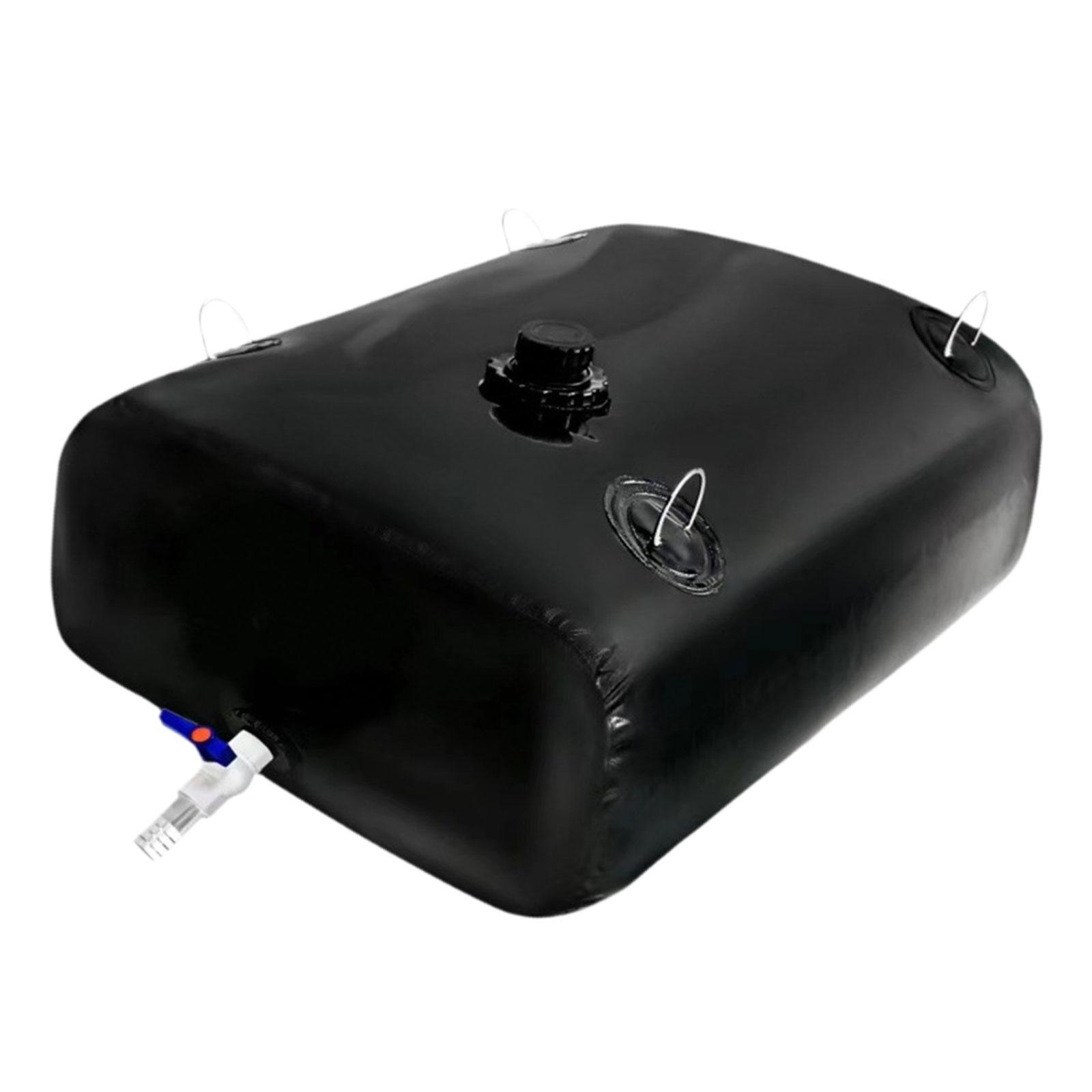 Magideal - Contenedor De Vejiga De Almacenamiento De Agua Plegable Con Válvula, Tanque De Agua Portátil De Pvc Grueso Multifuncional, Gran Capacidad Para Acampar 350L