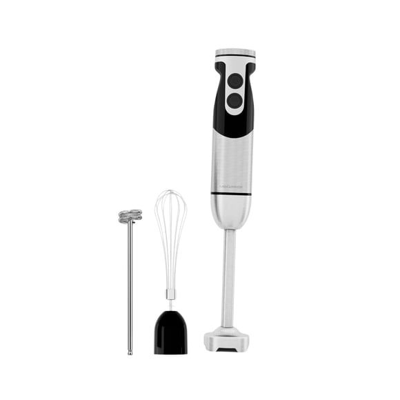 Batidora de mano MegaWise de acero inoxidable 3 en 1, 1000 W, 12 velocidades