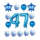 thumbnail image 1 of Artículos de fiesta para decoración de 47 cumpleaños de XLOOD, color azul, 1 of 5