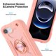 thumbnail image 3 of Funda para Apple iPhone 17e / iPhone 16e de 6.1 Pulgadas con Soporte de Doble Anillo, Soporte Giratorio de 360°, PC+silicona, Cubierta de Teléfono a Prueba de Golpes de Grado Militar de Alta, 3 of 5
