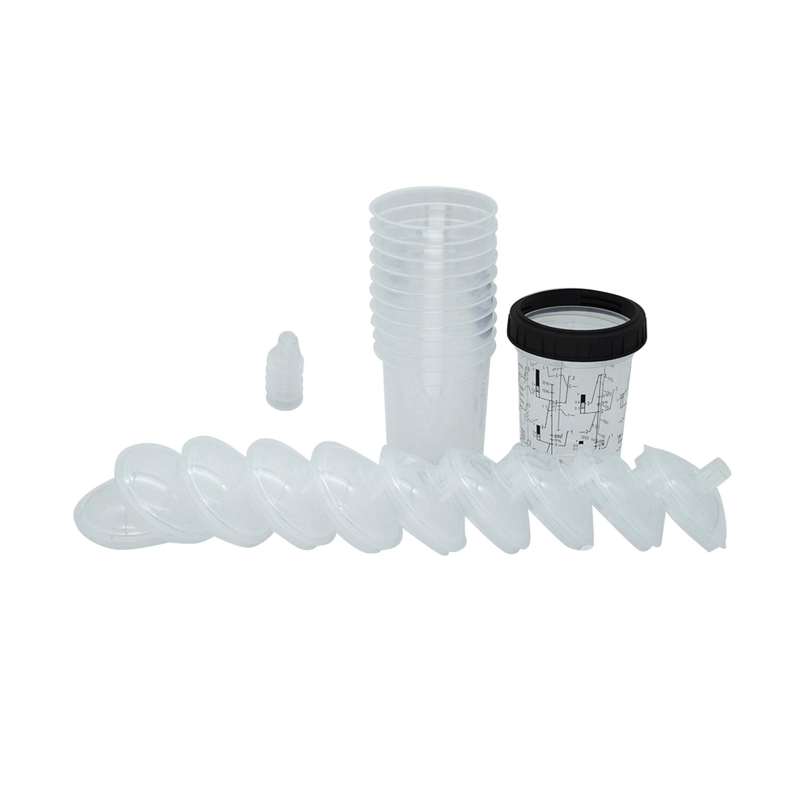 Ioensy - Spray Cup Lids Liners Kit Spray Cups Con Tapas Spray Mixing Cup 400Ml