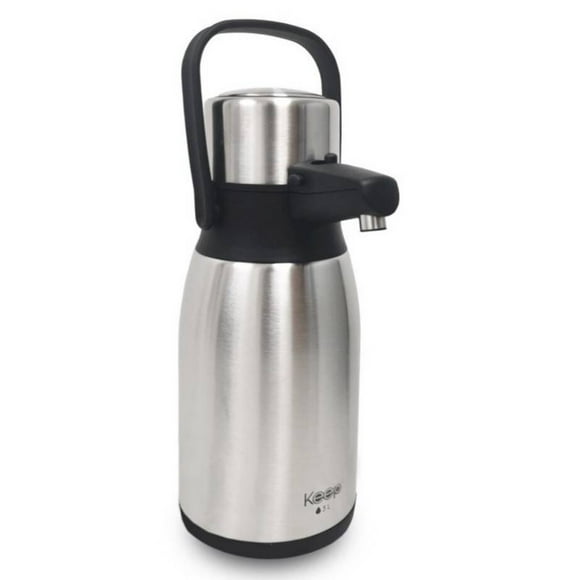 Termo Sifon Keep 3 Litros Acero Inoxidable Botellon Negro