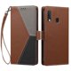 thumbnail image 3 of Cartera para Samsung Galaxy A20e en PU Tricolor, Funda con Solapa, Marrón, 3 of 6