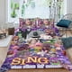 thumbnail image 2 of Sing 3: La Película Conjunto de sábanas temático, trío de piezas, cómodo y amigable con la piel, diseño único, regalo de decoración para el hogar para familiares, amigos y fans,140cm *210cm, 2 of 6