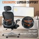 thumbnail image 3 of Silla de oficina OHFILA 407 ergonómica de malla con apoyabrazos ajustables, 3 of 8