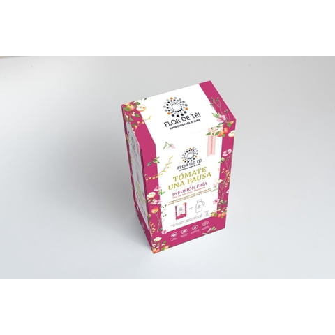 Flor De Té! - Pack Botella + Infusion Fria Rosa Jamaica Flor De Té