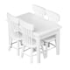 thumbnail image 2 of 5 Uds Mesa De Comedor Silla Modelo Conjunto 1:12 Casa De Mu?ecas Muebles En Miniatura Blanco, 2 of 4