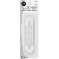 Banda Elástica Dritz Trenzada De 3/8 Pulgadas X 2 Yardas, Blanca