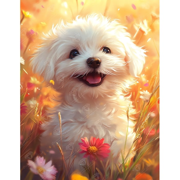 Kit de pintura con diamantes malteses Diamond Art Club Fields of Joy