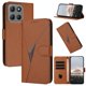 thumbnail image 1 of Funda Cartera Fibra de Carbono para Motorola MOTO G15 con Soporte y Cierre Magnético Marrón, 1 of 6