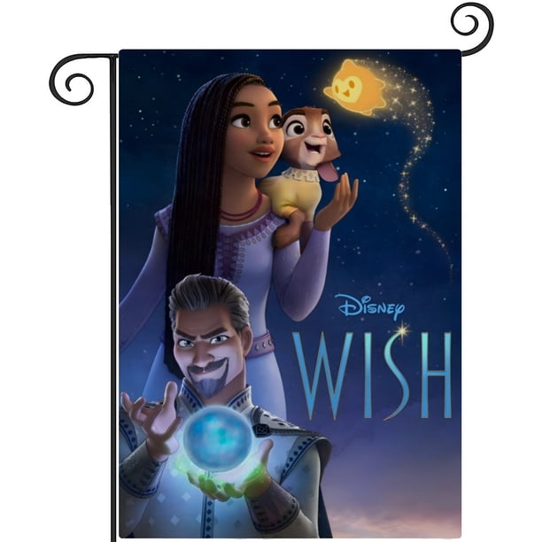 Wish-bandera de jardín temática. Regalo perfecto para fans, amigos y familiares, ideal para actividades al aire libre y decoración de fiestas.28CM*45CM