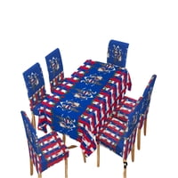 Genérico - Mantel Mas 6 Fundas De Sillas Fechas Patrias 140X220Cm 03