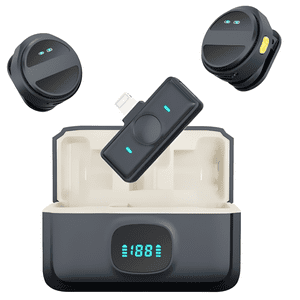 Genérica - Pack 2 Micrófonos Inalámbricos Celular Iphone Android Usb-C