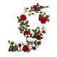 thumbnail image 4 of 6 Pies Flor Artificial Seda Rosa Hoja Guirnalda Vid Casa Boda Jardín Decoraciones Rojo 10 Cm, 4 of 5