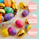thumbnail image 3 of Huevos de Pascua JOYIN, 24 unidades, 8 unidades, de plástico dorado, rellenables, 3.15 pulgadas, 3 of 8