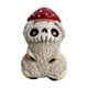 thumbnail image 1 of Estatuilla De Cabeza De Seta De Esqueleto, Estatua De Resina De Regalo Para Mesa De Repisa De Jardín, Color Rojo, 1 of 5