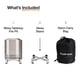 thumbnail image 3 of Brasero portátil sin humo Solo Stove Mesa XL de 18 cm, 3 of 9