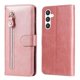 thumbnail image 2 of Funda con Cremallera para Samsung Galaxy S23 FE, Carcasa Cartera de Cuero PU con Soporte y Tarjetero, 2 of 6