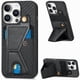 thumbnail image 1 of Funda Resistente para iPhone 16 Pro Max con Tarjetero y Soporte, Diseño Magnético Negro, 1 of 5