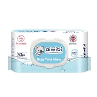 Aiwibi - Toallitas Húmedas 99,91% Para Bebés Biodegradables / 42 Unidades