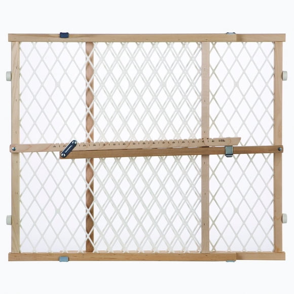 Portón de seguridad de madera para bebé Toddleroo, ajustable de 67 a 107 cm de ancho