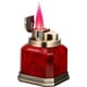 thumbnail image 1 of Encendedor de mesa de cuatro antorchas, recargable, de gas butano, con llama roja, para puros y tabaco., 1 of 6