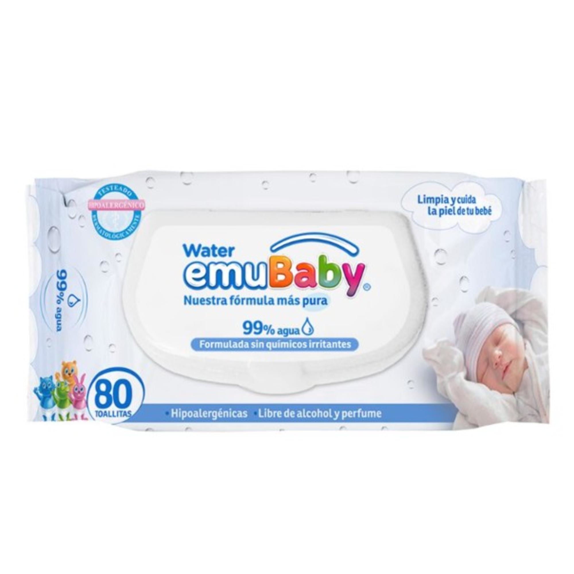 Emubaby - Toallitas Húmedas Water, Baby Wipes