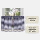 thumbnail image 4 of Juego de cortinas para ventana ACHIM Buffalo Check Tier, azul marino y marfil, 4 of 6