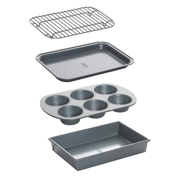 Juego de utensilios para horno tostador Chicago Metallic antiadherente, 4 piezas