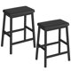 thumbnail image 1 of Taburetes de bar HOOBRO BB01MD01, 24 cm, juego de 2 unidades, piel sintética, color negro, 1 of 9