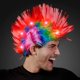 thumbnail image 1 of Peluca Mohawk FlashingBlinkyLights 56 cm LED rojo intermitente, 1 of 2