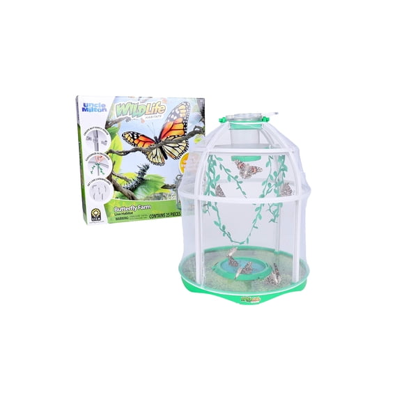 Juguete STEM Butterfly Farm Live Habitat Uncle Milton para mayores de 6 años