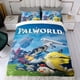 thumbnail image 4 of Palworld Conjunto de sábanas temático, trío de piezas, cómodo y amigable con la piel, diseño único, regalo de decoración para el hogar para familiares, amigos y fans, 90 cm * 190 cm, 4 of 6