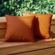 thumbnail image 1 of PiccoCasa 2 Pcs Fundas de Cojín Impermeables, Decorativas Naranja 50 x 50cm/20" x 20", 1 of 7