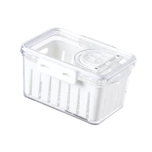 Magideal - Contenedor De Almacenamiento De Frutas Para Nevera, Contenedor De Almacenamiento De Verduras, Protector De Productos Creativo, Recipiente Hermético Pa S