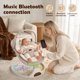 thumbnail image 3 of Columpio para bebé Viriwebaby portátil con música Bluetooth de 5 velocidades, beige, 3 of 8