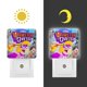thumbnail image 3 of Hámster y Gretel Luz nocturna LED con sensor de anochecer a amanecer para dormitorio, baño, pasillo, escaleras - Lámpara LED nocturna de enchufe, 0.5W - 1 pieza, 3 of 6