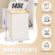 thumbnail image 4 of Cesta de ropa Bathola 145 L con tapa y 3 secciones, color beige, 4 of 6