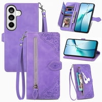 Funda Foxdock Cartera Piel Samsung Galaxy S26 Pro – Antirrobo Rfid, Antigolpes – Púrpura