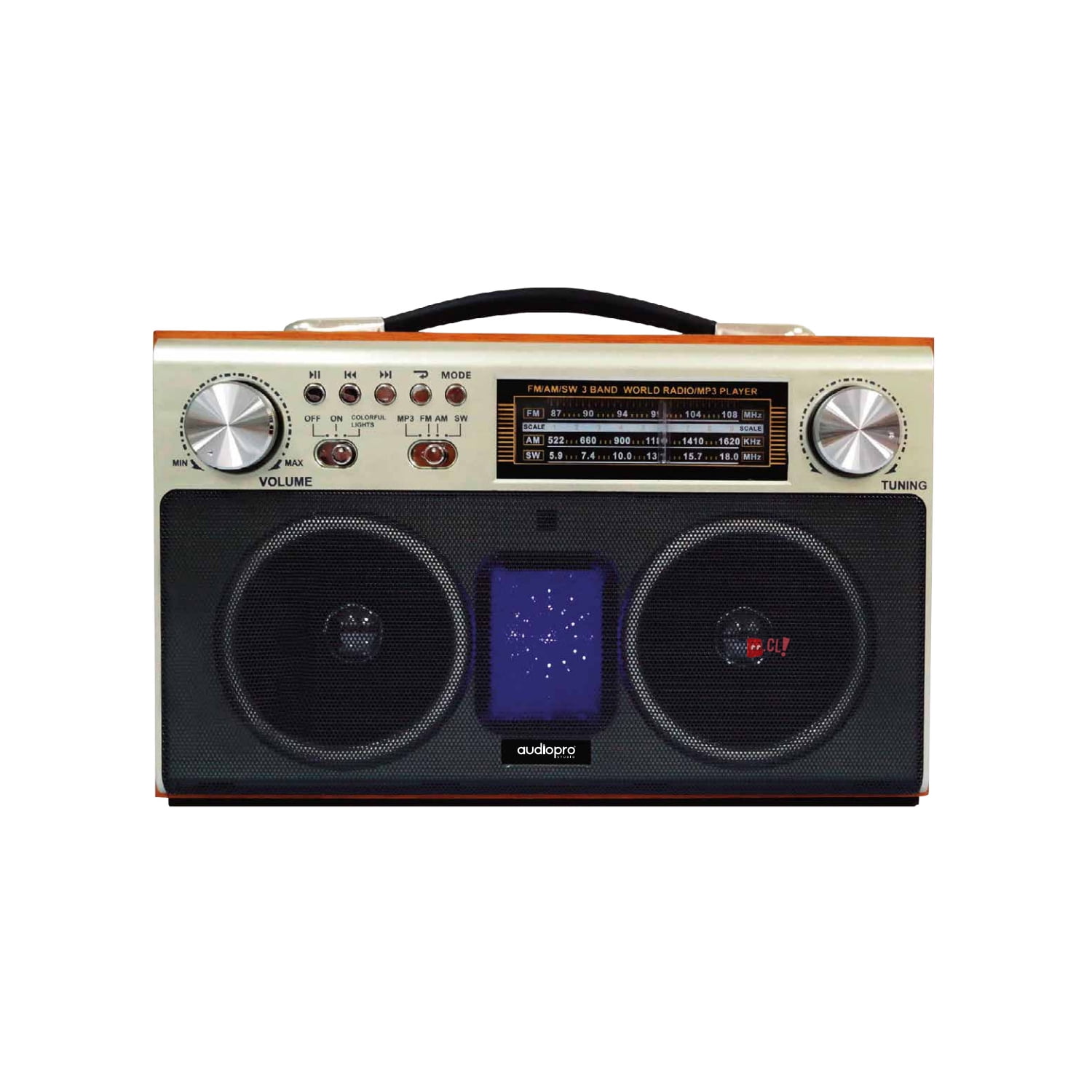 Audiopro Studio - Radio Back To Retro Bluetooth 5w Portátil - Ps